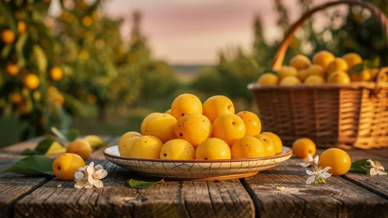 Mirabelles mûres et lumineuses en verger, mettant en valeur leur qualité bien au-delà du simple fruit à tarte